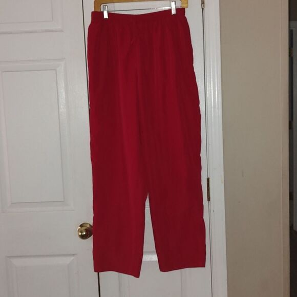 Napa Valley Sport Red track jogger pants  Sz M - Picture 1 of 5